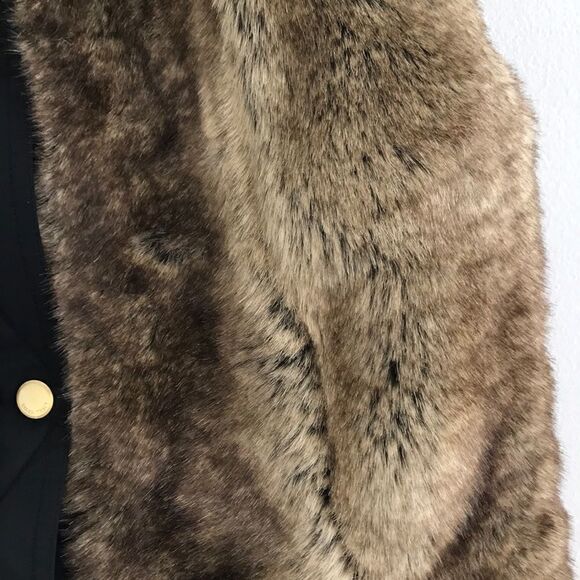ELLEN TRACY faux fur vest coat - Picture 8 of 14